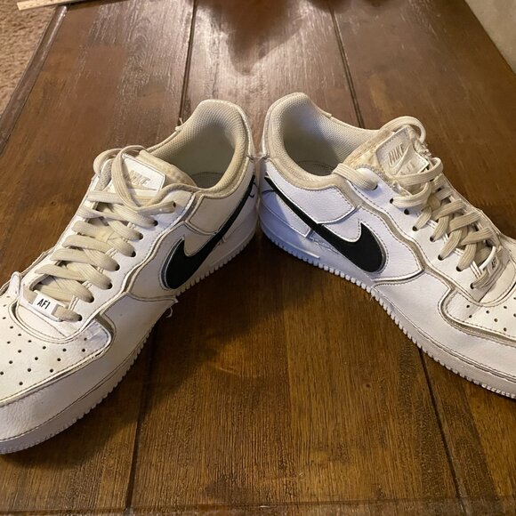 Nike Air Force 1/1 White Men's 8.5 Women's 10 Velcro Interchangeable - Picture 4 of 6